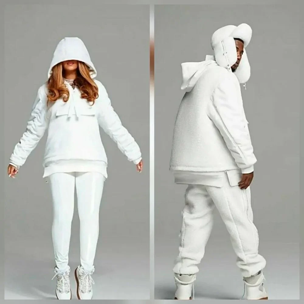Adidas x Ivy Park Icy Park Oversized Sherpa / Scuba Jacket Sz. XXS
